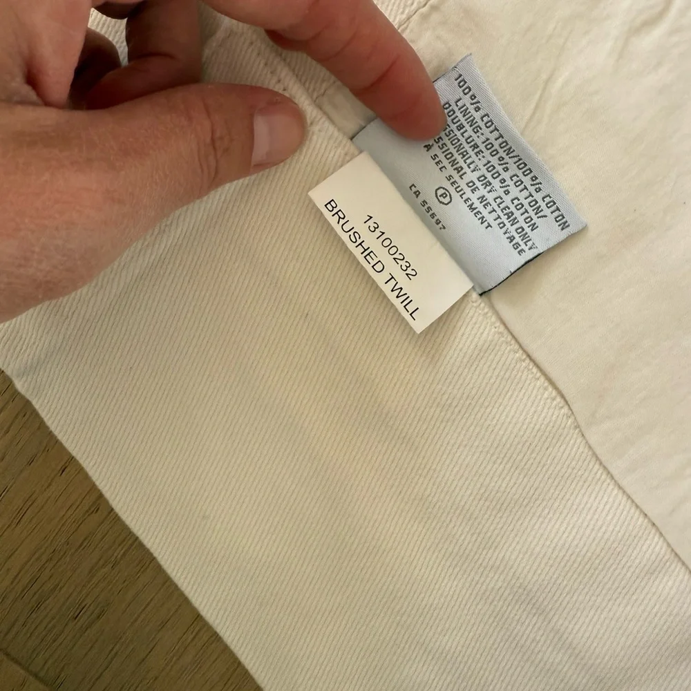 Restoration Hardware Cream Curtain/Drape brushed twill cream one panel